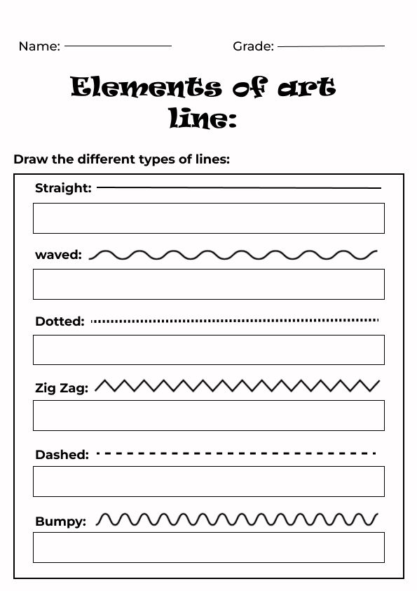 type of lines, type of Lines for Kids, type of lines in art, type of lines worksheet for kids, type of lines handout, elements of art, type of lines for kindergarten, type of lines for grade 1, elements of art line worksheet, elements of art worksheet pdf, lines of All Kinds, different kinds of lines, Elements of art handout and worksheet, line worksheet for preschool, line worksheet, line worksheet for kindergarten, line worksheet for grade 1, line in art, art worksheet, art worksheet for kids Elements Of Art Line Worksheet, Elements Of Art Elementary, Elements Of Art Activities, Drawing Exercises For Kids, Art Worksheets For Kids, Elements Of Art Worksheet, Creating Worksheets, Line Art Projects, Line Art Lesson