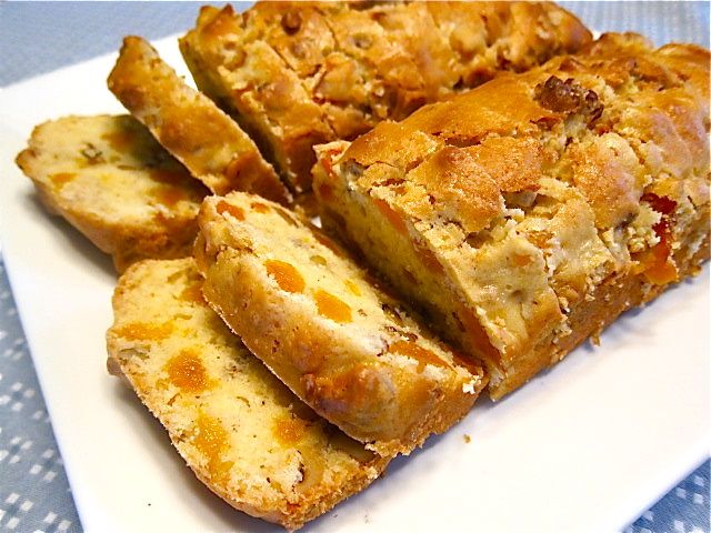 some type of bread on a white plate