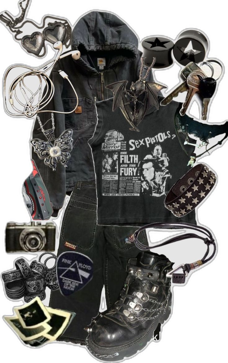 Comfy Punk Outfits, Punk Style Aesthetic, Real Punk Outfits, Punk Metal Outfits, Vintage Punk Outfits, Punk Essentials, Pop Punk Aesthetic Outfit, Punk Outfits 80s, 90s Punk Outfits