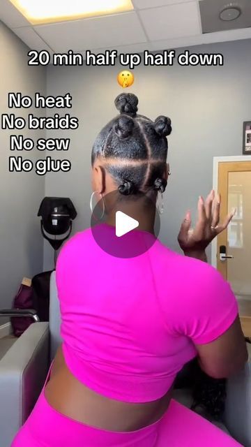 Styles With Ponytails, Easy Quick Half Up Half Down Hairstyles, Half Up Half Down 90s Hairstyles, Black Diy Hairstyles, Natural Hair Styles For Water Park, Waterwave Hairstyle Ponytail, Half Up Half Down With Crochet Hair, Short Hair Ponytail Black Women, Easy Mother’s Day Hairstyles