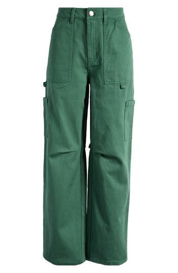 Fall for the silhouette of these casual-cool carpenter pants designed with wide legs. 28 1/2" inseam; 18" leg opening; 12" front rise; 13 1/2" back rise (size 29) 100% cotton Machine wash, tumble dry Imported Carpenter Pants, Pants Design, Billabong, Wide Leg, Nordstrom, Luxury Fashion, Pants