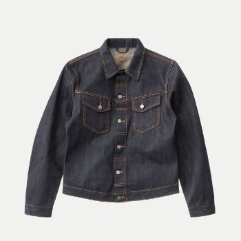 Billy Jean, Coats Men, Fitted Denim Jacket, Breaking In, Deep Indigo, Patchwork Jeans, Jeans Jacket, Sustainable Fashion Brands, Indigo Dye