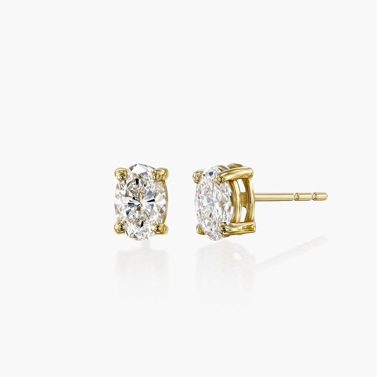 Safety PolicyCare InstructionsThese Oval Diamond Stud Earrings 0.6 CT - 14k Yellow Solid Gold exude timeless style and elegance. Made with the finest materials, each earring is set with a 0.3 ct Diamond, they're designed to last in your collection. These pieces are so versatile that you will have no trouble pairing them with any outfit!14k Yellow Solid Gold: 14k Yellow Solid Gold is a timeless metal. It keeps its look forever without oxidizing or changing its color, making it a must-have in your Leather Jewelry Box, Traditional Diamond, Color Making, Diamond Stud Earrings, Oval Cut Diamond, Diamond Stud, Work Clothes, Oval Diamond, Diamond Stone