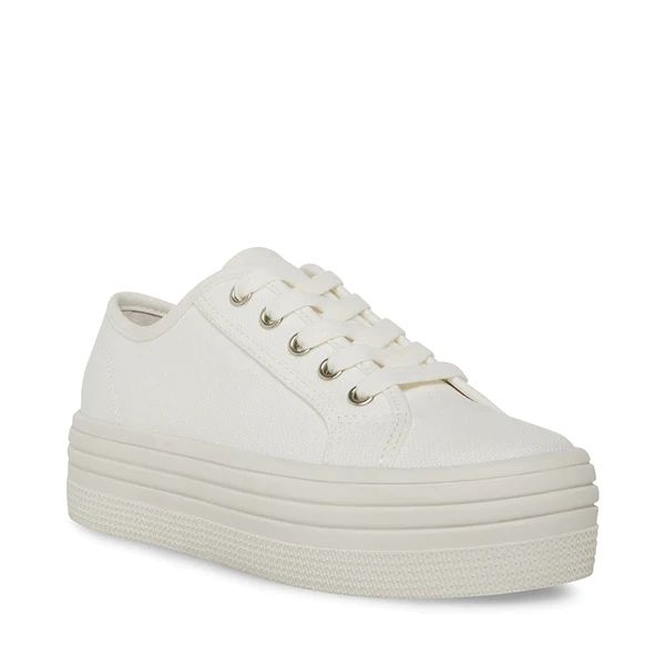 Steve Madden Tennis Shoes, Dress And Denim Jacket, Sneakers Steve Madden, Steve Madden Store, Apparel Merchandising, Floral Midi Dress, White Fabric, White Fabrics, Tennis Shoes