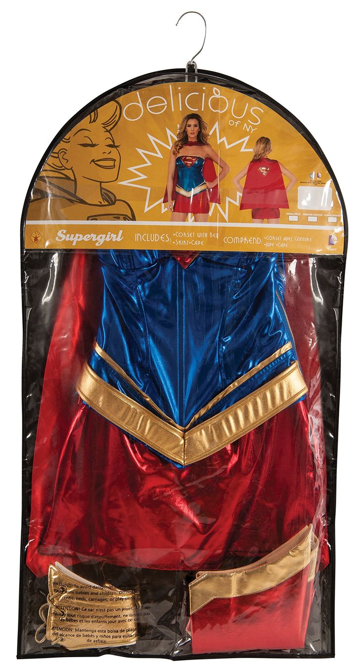 the wonder woman costume is in its package