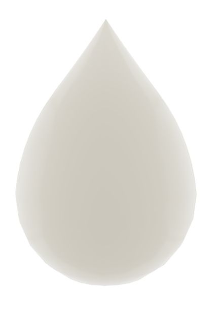 a white liquid droplet on a white background