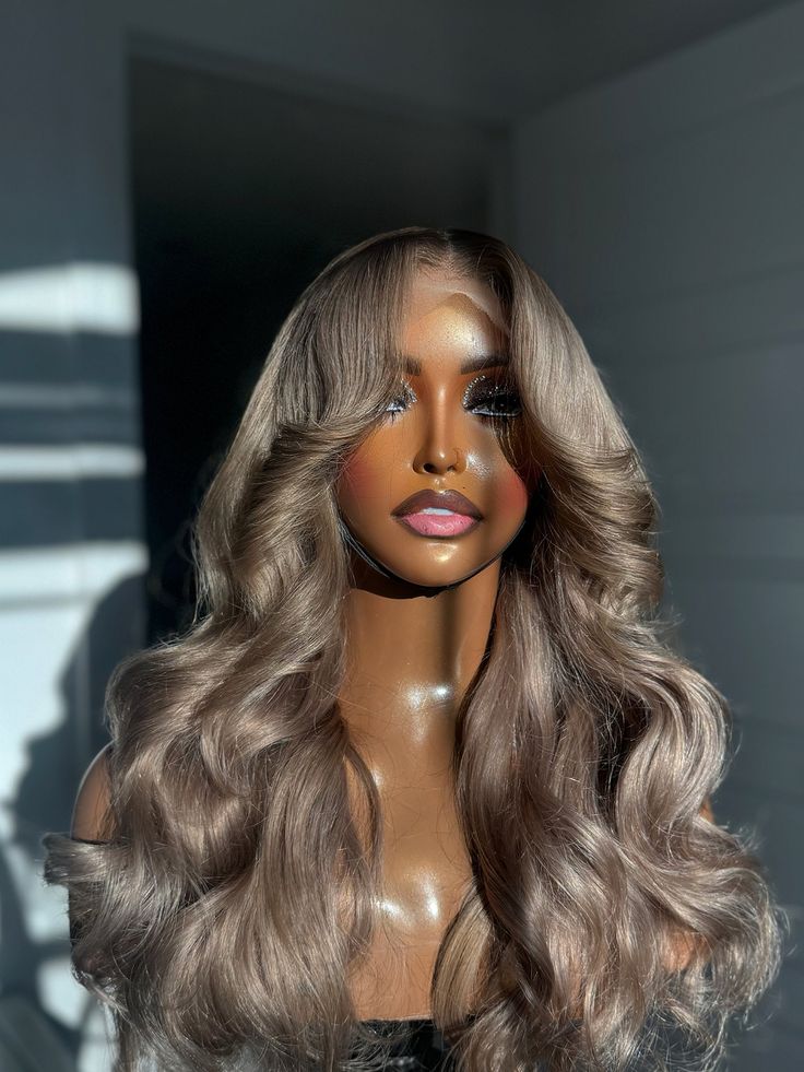 Chestnut Ash Blonde with Shadow Roots  Lace: 5 x 5 Closure Length: 22" Texture: 613 Body Wave Blonde With Shadow Roots, Chestnut Blonde, Shadow Roots, Ash Blond, Yellow Blonde, Blonde With Dark Roots, A I, Blonde Wigs, Hairstyle Inspo