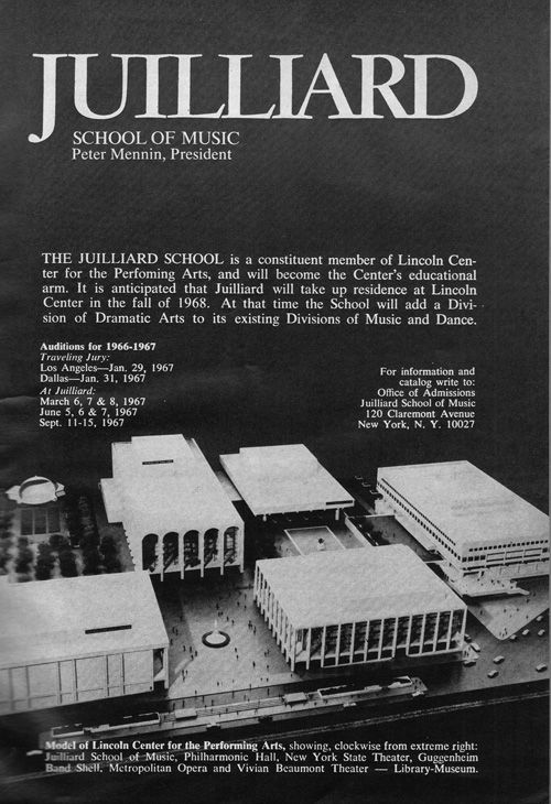 an old black and white photo of a model of a building with the name juliard on it