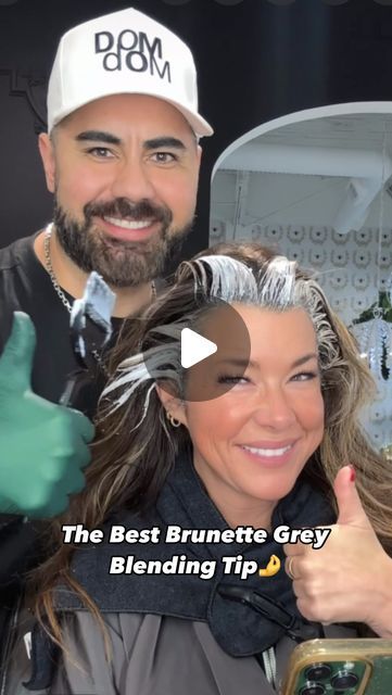 Carlos Rojas | Host & Hair Expert on Instagram: "I have a handful of clients that I do this technique on🙏I balayage on dry hair every third appointment👉. In between those appointments, we are simply doing gray coverage.💁🏽‍♂️I’m obsessed with using @schwarzkopfusa Color10 on clarified and damp, towel dried hair. 👉It gives me the most beautiful, shiny coverage and it only takes 10 minutes to process. 🤯 WOULD YOU TRY THIS TECHNIQUE????#btconeshot2024_colorvideo #btconeshot #oneshothairawards2024 #schwarzkopfusa #colorbycarlos #brunettebalayage #brunette" Going Grey With Highlights, Best Brunette Color To Hide Gray, Blend In Grey Hair Dark Brown, Balayage To Blend Gray Hair Brunette, Ways To Hide Grey Hair, Grey Blending For Brunettes, Gray Layered Hair, Fall Hair 2024 Brunette, How To Hide Grey Hair Dark Brown