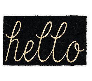 the word hello written in cursive writing on a black background