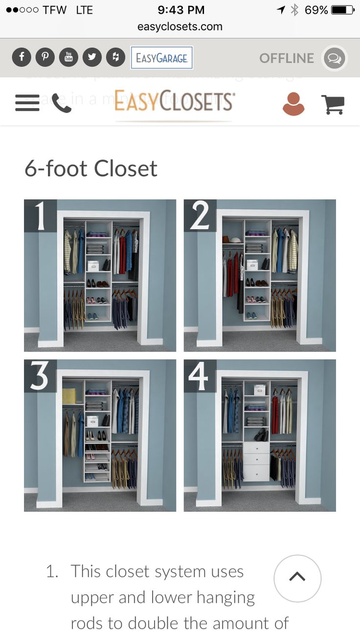 the instructions for how to use an easy closet in your home or office, with pictures and text below