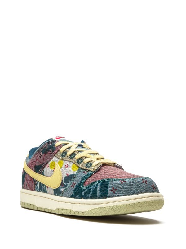 Nike Dunk Low SP "Community Garden" Sneakers - Farfetch Nike Dunk Low Sp, Community Garden, Community Gardening, Sneakers Blue, Nike Dunk Low, Dunk Low, Nike Dunk, Nike Dunks, Rubber Sole