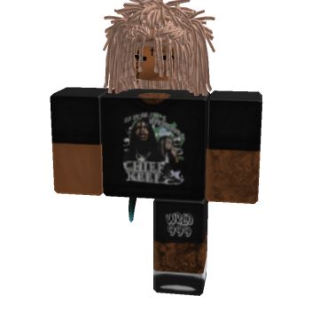 an image of a minecraft character with dreadlocks on his head and chest