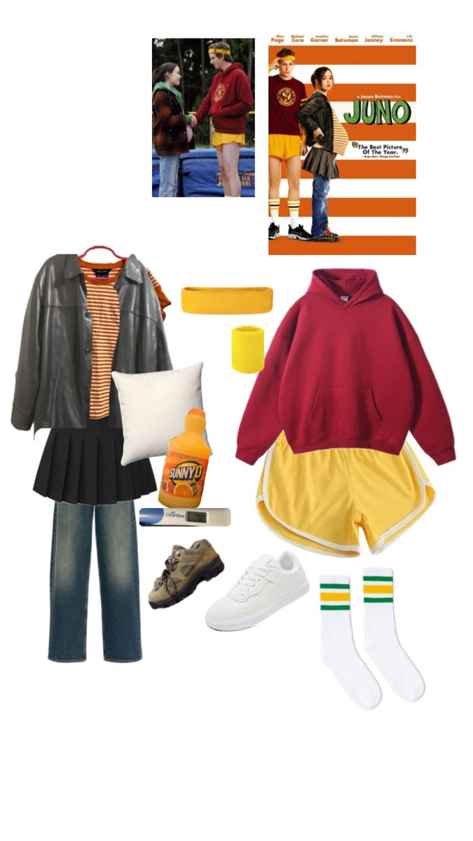 an assortment of clothing and accessories including shoes, sweaters, socks, and other items