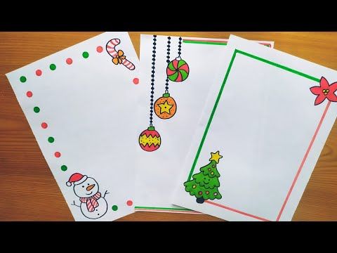 three christmas cards on top of each other