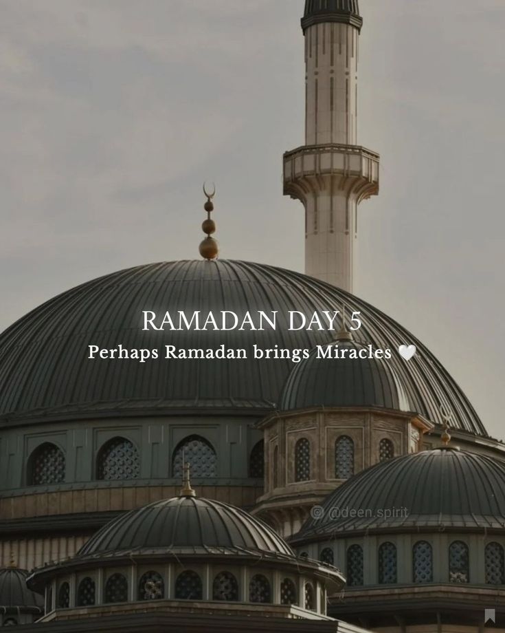 an image of the top of a building with words written below it that read raman day 3 perhaps ramaan brings miracles