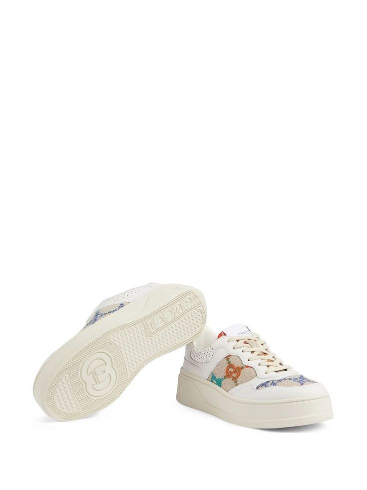 Rhombus Design, Leather Monogram, Gucci Sneakers, G Logo, Gg Logo, Monogram Pattern, Sneakers Online, Tissue Paper, David Jones