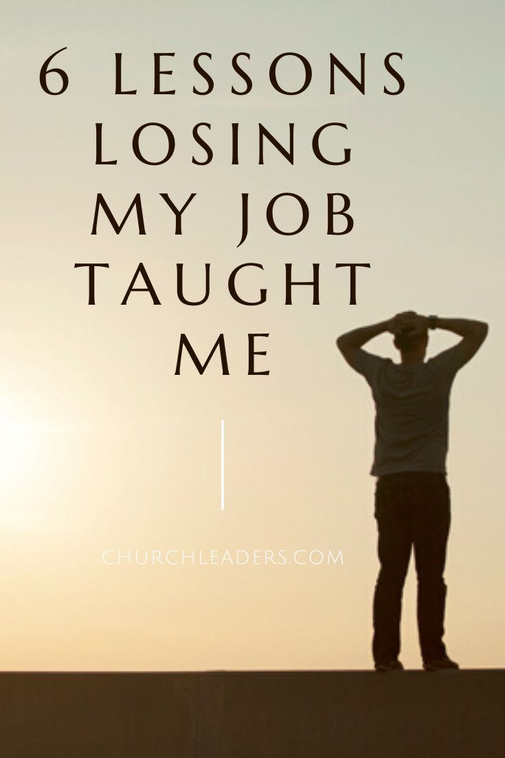 a man standing on top of a hill with his hands behind his head and the words 6 lessons losing my job taught me