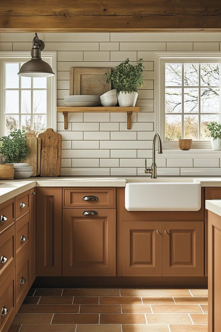 19 Brown Kitchen Cabinets To Elevate Your Kitchen With Natural Tones - Courtneys World