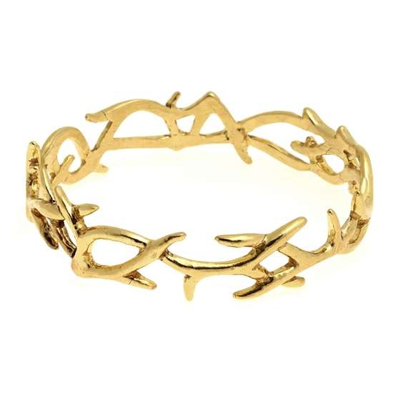 Antler Bracelet, Antler Crown, 1960 Jewelry, Crown Gold, Country Jewelry, Cowgirl Jewelry, House Of Harlow 1960, House Of Harlow, Hinged Bangle