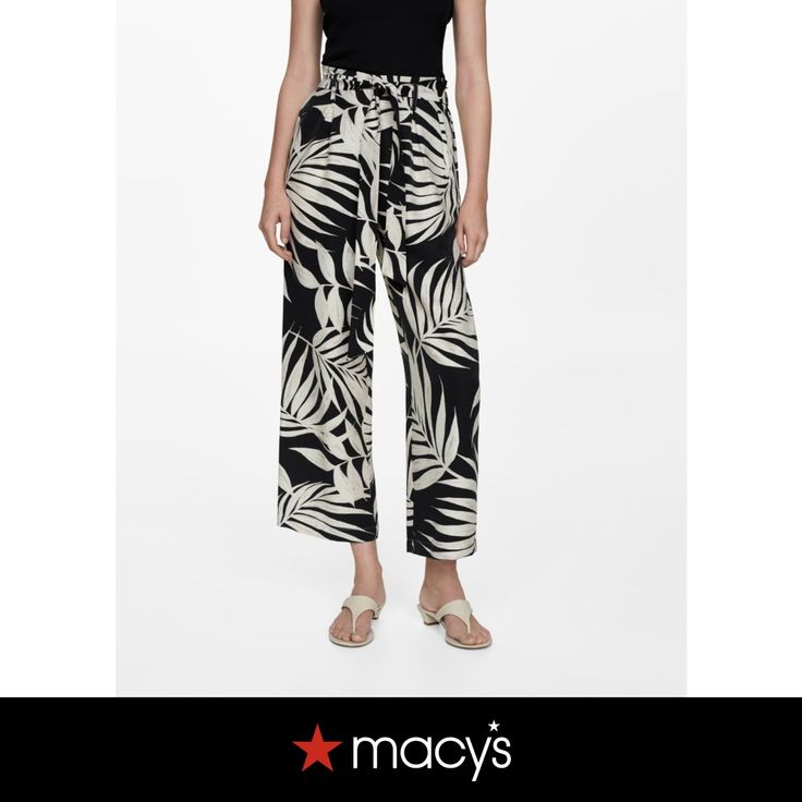 in stock Printed Pants, Black Pants, Mango, Pick Up, In Store, Buy Online, Pants For Women, Women Accessories, Clothes For Women