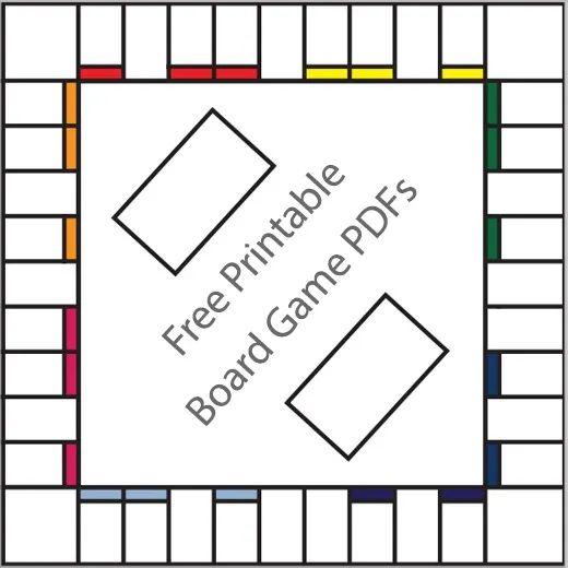 the free printable board game for kids