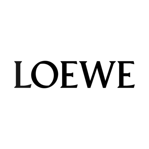 the word loewe is written in black and white on a white background,