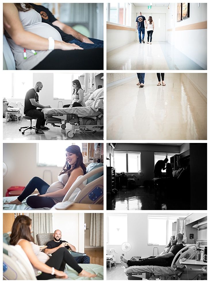 several different pictures of people sitting on couches