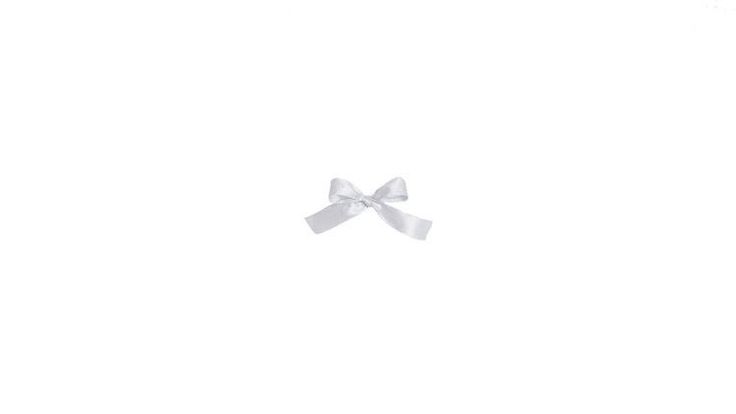 a small white bow on a white background