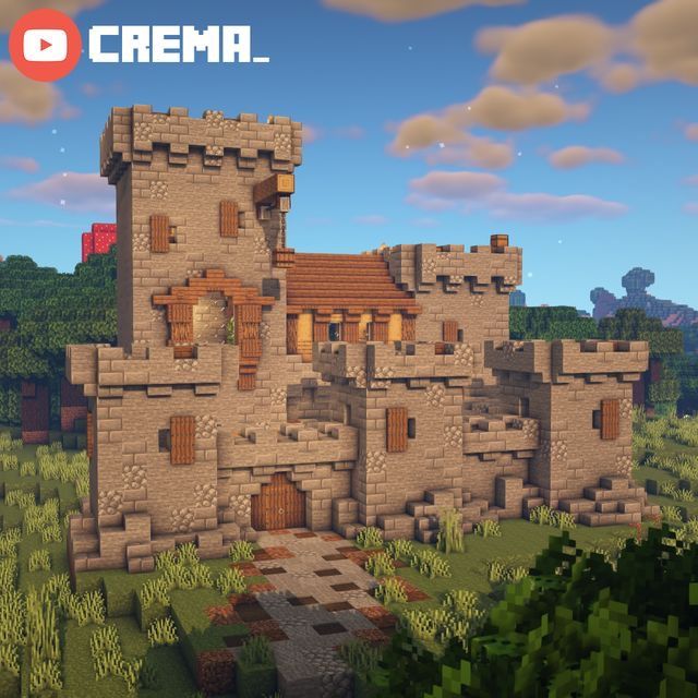 an image of a castle in minecraft