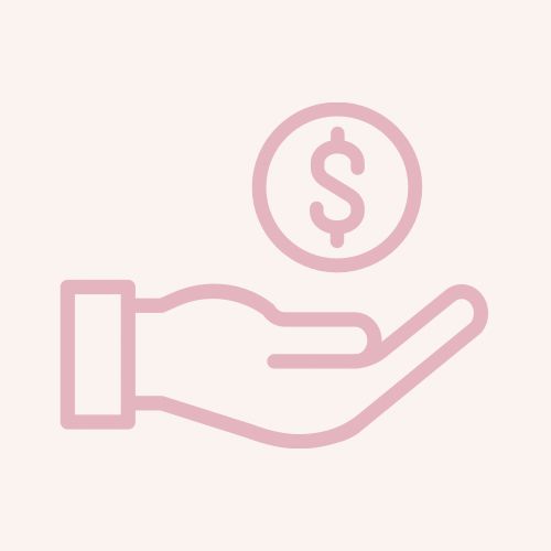 a hand holding a coin with a dollar sign