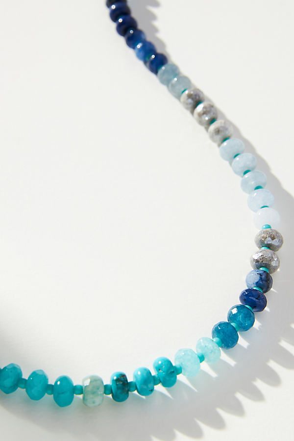 What Makes It Great: This *only-at-Anthro* stunner features a mix of glass and semi-precious beads, each hand-picked with care to create a vibrant motif. Anthropologie Necklace, Necklace Top, Mint Gold, Blue Rainbow, Rainbow Beads, Semi Precious Beads, Accessories Jewelry Necklace, Green Necklace, Pricing Jewelry