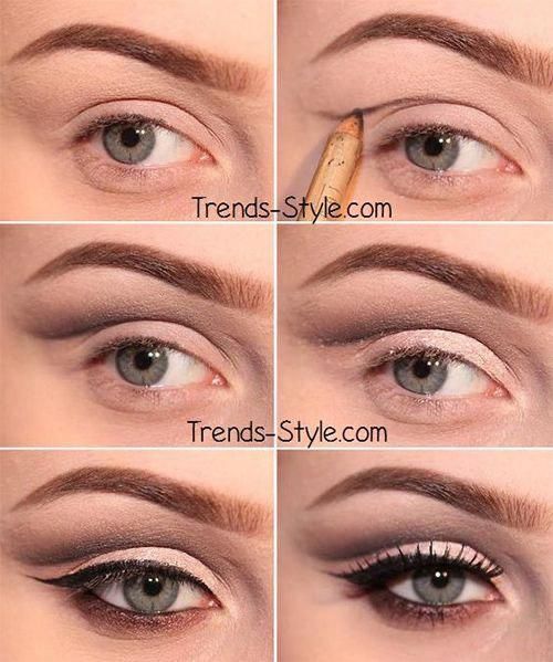 Hooded Eyes Makeup, Makeup Beauty Hacks, Green Smokey Eye, Makeup Tip, Best Makeup Brushes, Hooded Eye Makeup, Best Eye Makeup, Makijaż Smokey Eye, How To Apply Eyeliner