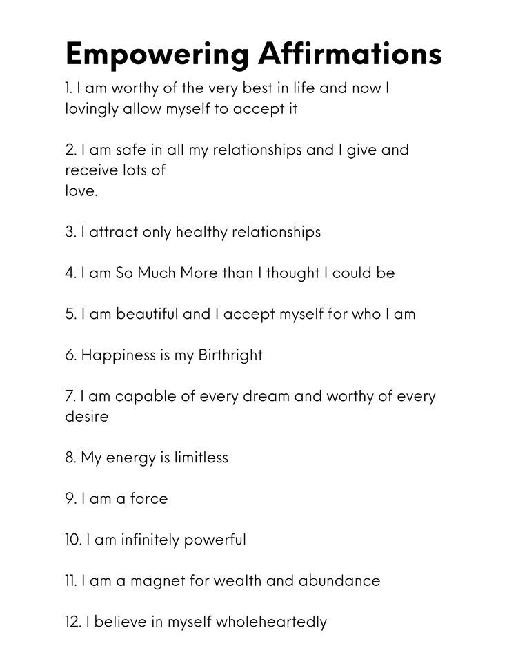 an affirmation poem with the words emporing affirmations on it