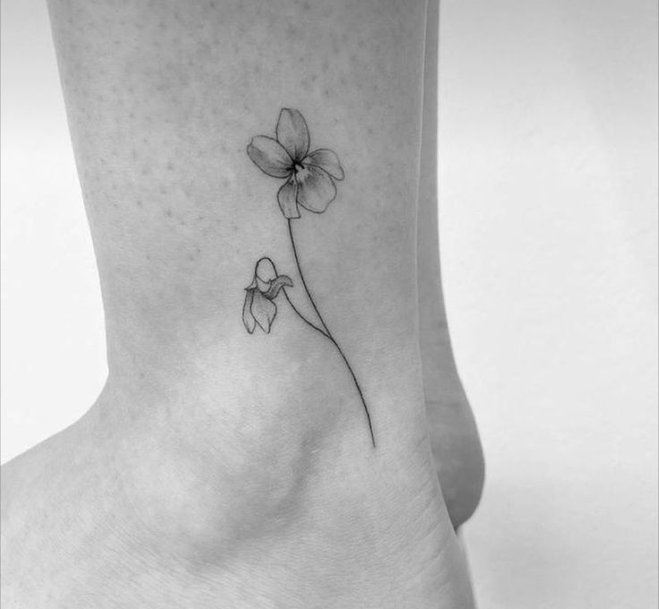 a small flower tattoo on the ankle is one of the most popular tattoos for women