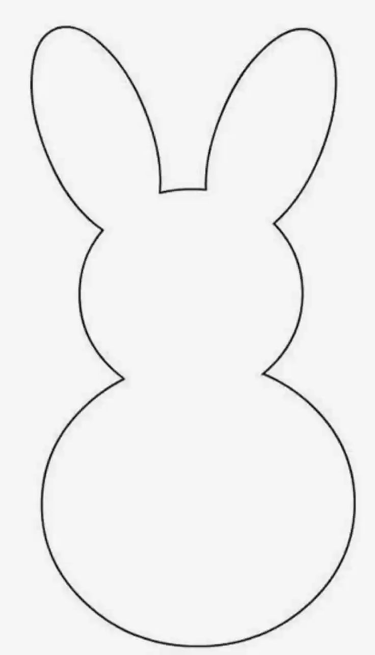 an easter bunny's head cut out from paper