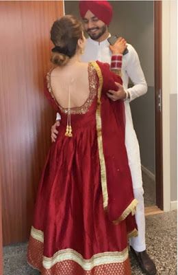 Couple Story, Indian Bride Outfits, Punjabi Outfits, Neck Designs For Suits, Indian Party Wear, Casual Indian Fashion, Fancy Blouse, Dress Indian, Simple Pakistani Dresses