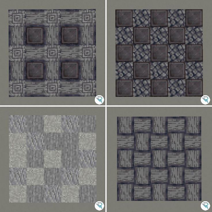 four different types of tile patterns