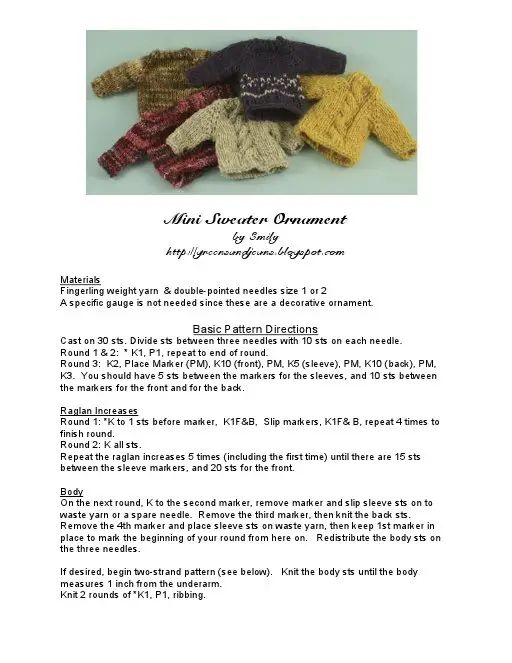 the instructions for knitted mitts and gloves are shown in this page, which shows how