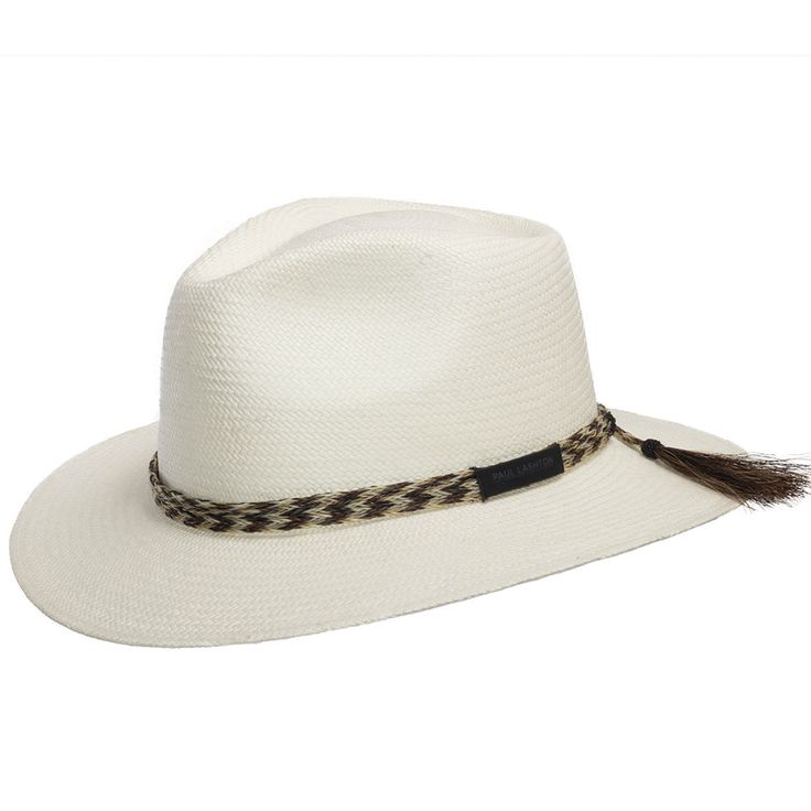 Made of genuine horsehair, this is a handcrafted hatband made to fit any fully brimmed hat. Simply pull the two tails to adjust and tighten it around the crown of the hat; securing its fit without the use of glue.Material: Genuine Handwoven Horsehair *Note: Hatband only. Hat not included. Elegant Travel Hat With Flat Crown, Elegant Adjustable Braided Hat, Elegant Flat Crown Hat For Travel, White Adjustable Fedora With Flat Crown, Adjustable White Fedora With Flat Crown, Elegant Adjustable Fedora With Flat Crown, Adjustable Country Fedora For Kentucky Derby, Western Style Adjustable Panama Hat For Kentucky Derby, Adjustable Flat Crown Hats For Kentucky Derby