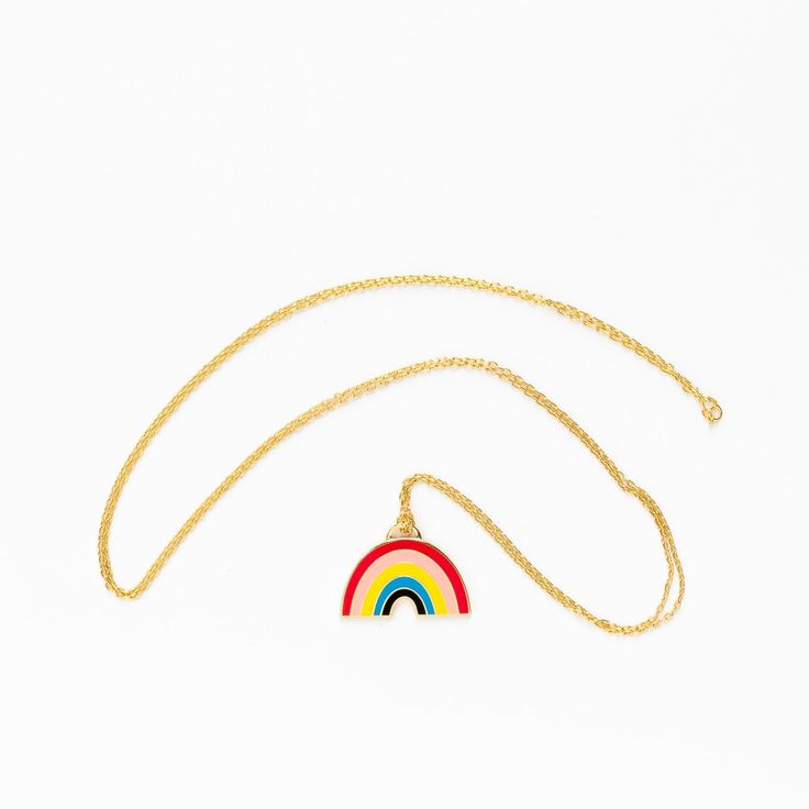 Rainbow Pendant - the unicorn store Unicorn Store, Rainbow Pendant, Rainbow Gift, Rainbow Necklace, Glass Vials, Rainbow Items, Unicorn Gifts, Gold Dipped, Long Pendant