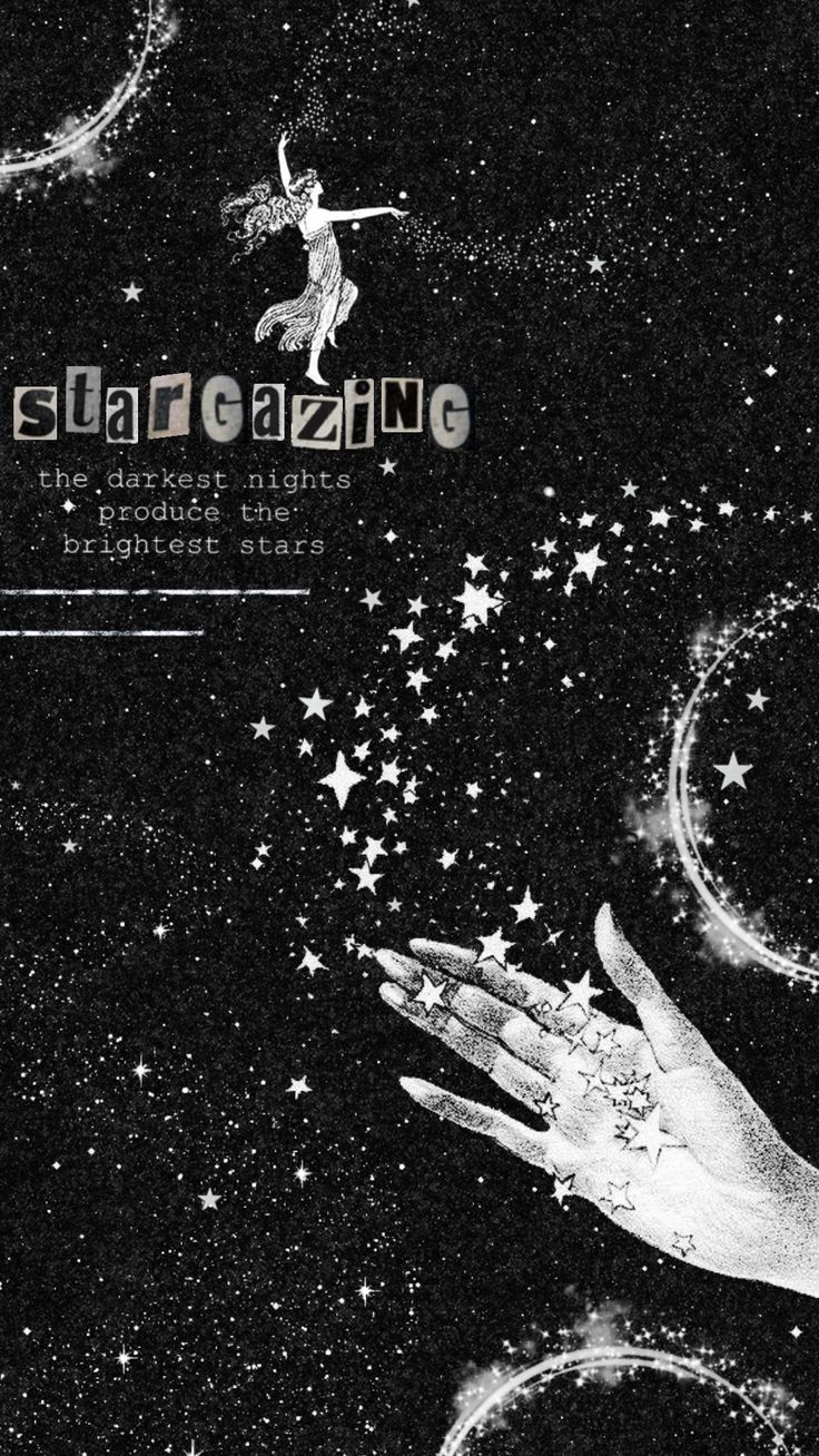 an image of a hand reaching for stars in the night sky with text that reads slambazzine