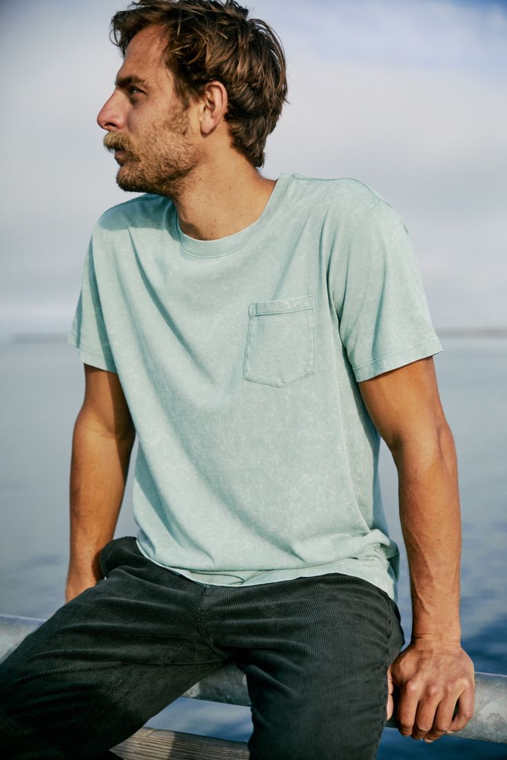 Base Tee Bundle - Buy 3 and get 20% OFF . Buy 5 and get 30% OFF ﻿. The favorited Katin classic Base Tee is made from custom dyed and washed 100% organic cotton. The Base tee consistently provides versatility and comfort for any occasion. 100% Certified Organic Cotton Left chest pocket Custom dyes and washes Model is 5'8, 145lbs and wears a size M | Base Tee Shirt Men's Size Large Cotton in Yellow by Katin Casual Washed Blue T-shirt, Spring Crew Neck Stonewashed T-shirt, Relaxed Washed Cotton Tops, Light Wash Washed Cotton T-shirt, Light Washed Cotton T-shirt, Summer Everyday Washed Blue T-shirt, Washed Black Soft-washed T-shirt For Summer, Summer Soft-washed T-shirt In Washed Black, Casual Washed Blue T-shirt For Everyday