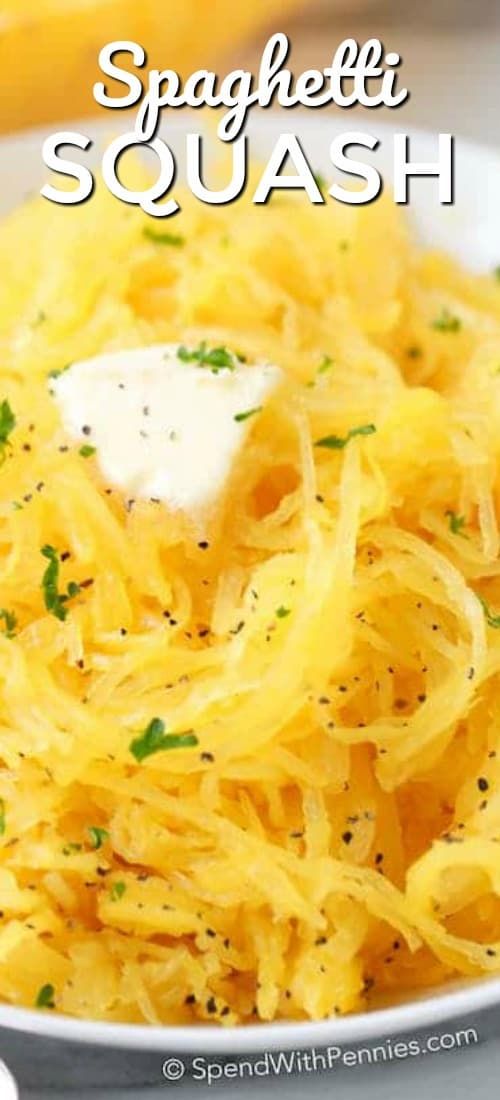 spaghetti with cheese and parsley in a white bowl