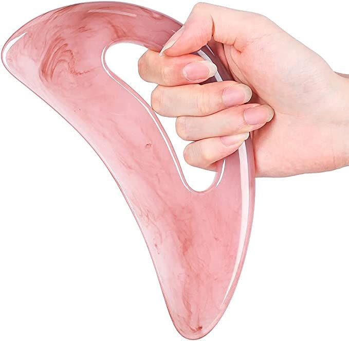 Amazon.com: Scienlodic Gua Sha Massage Tool with Handle (Resin) Larger Guasha Scraping Tool for Back Neck Face Leg Massage, Lymphatic Drainage, Cellulite Remove : Health & Household Scraping Therapy, Skincare Accessories, Massage Dos, Pedicure Supplies, Gua Sha Massage, Deep Massage, Gua Sha Facial, Natural Face Skin Care, Gua Sha Tools