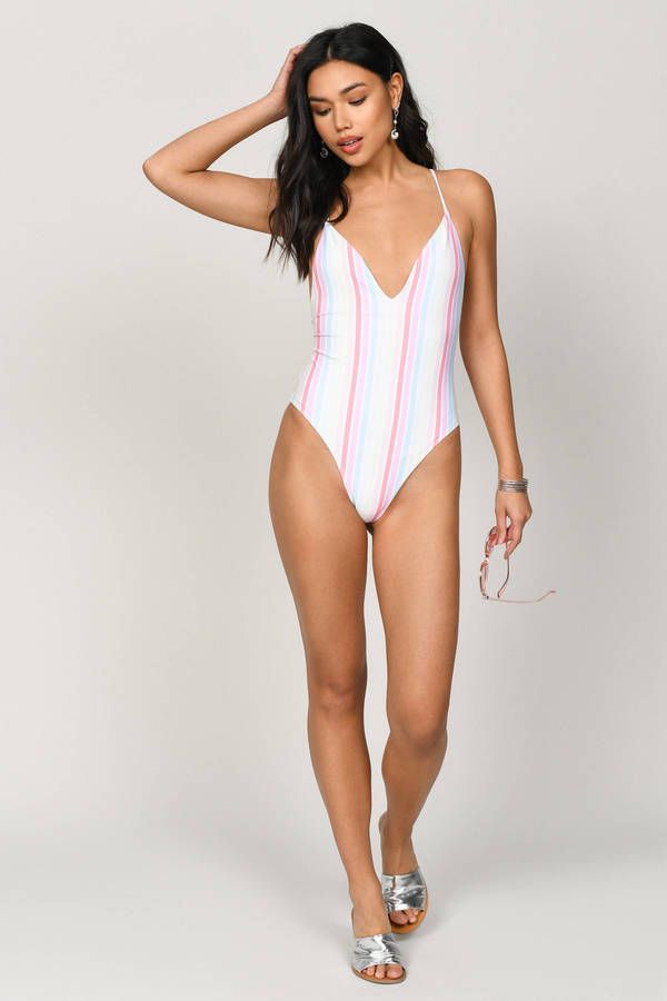 Play It Cool By The Pool In The Multi Better Off Lace Up Monokini. This Sexy Swimsuit Has A V Cut Out At The Back With A Lace Up Detail You'Ll Love. With A Halter Neck Leading Into Criss Cross Straps, This Deep Plunge Swimsuit Is Ready For All Your Weekend Getaways.Note: Swimwear Can Only Be Returned With The Hygienic Liner Intact. White Strappy Back Swimwear For Beach Season, White Strappy Back Swimwear For Summer, White Strappy Back Swimwear Beachwear, White Strappy Back Swimwear For Poolside, White Strappy Back Swimwear For Beach, White Strappy Back Beachwear Swimwear, White Strappy Back Swimwear For Vacation, Backless Swimwear For Poolside Beach Season, White Strappy Back Swimwear