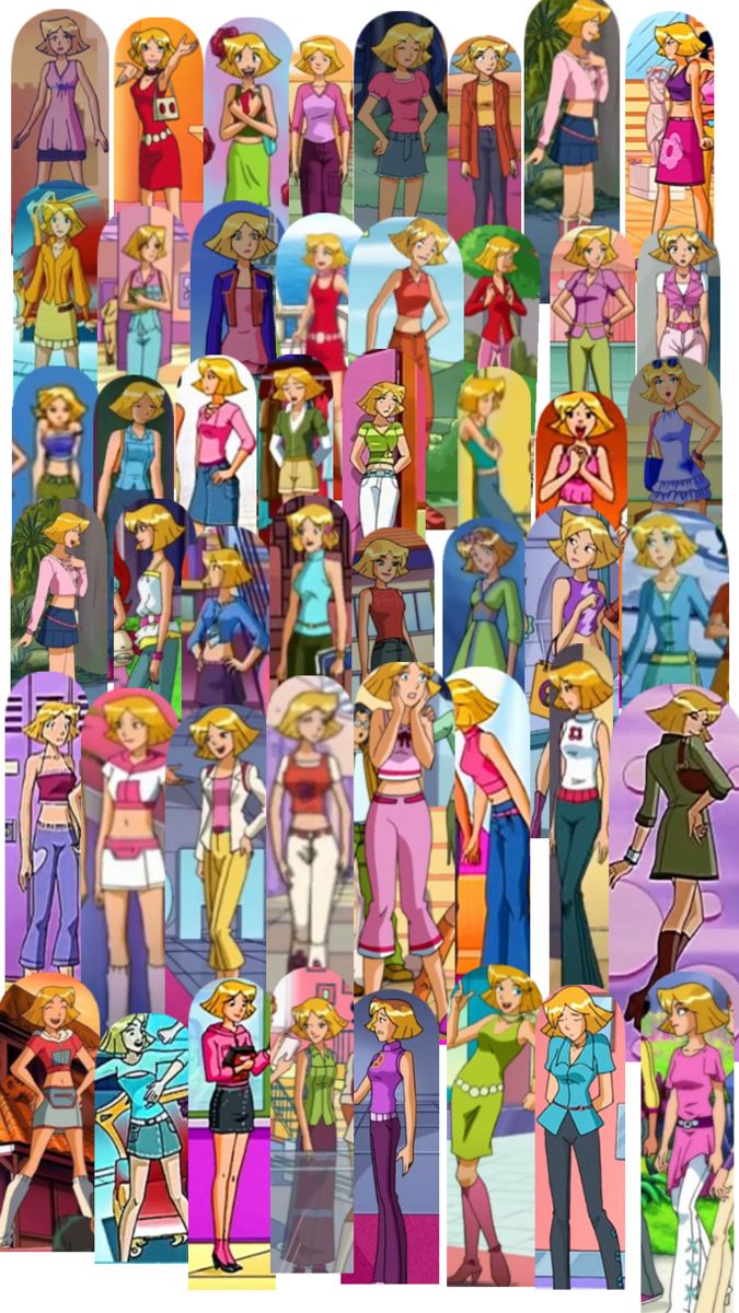 an image of many different people in cartoon style