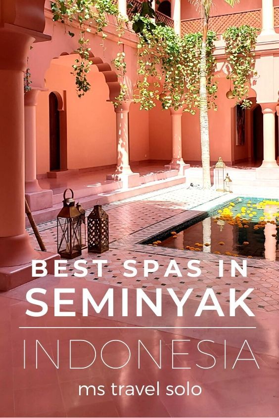 the cover of best spas in seminyak indonesia, ms travel solo