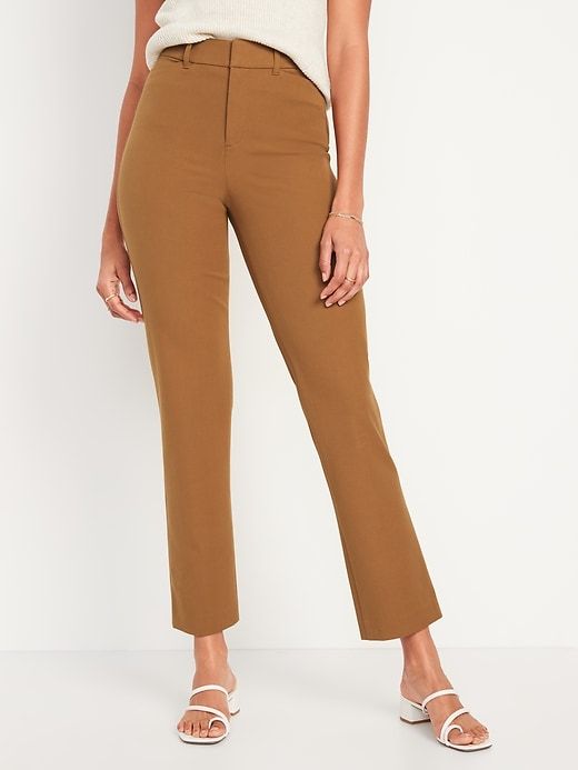 High-Waisted Pixie Straight Ankle Pants for Women | Old Navy Ankle Dress Pants, Work Clothing, Ankle Dress, Pixie Pants, Teacher Outfits, Womens Dress Pants, Old Navy Women, Navy Pants, Clothing Ideas