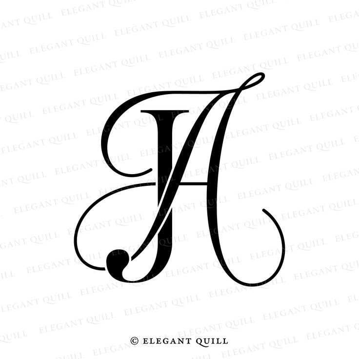 the letter j is made up of two letters and has an elegant font that can be used